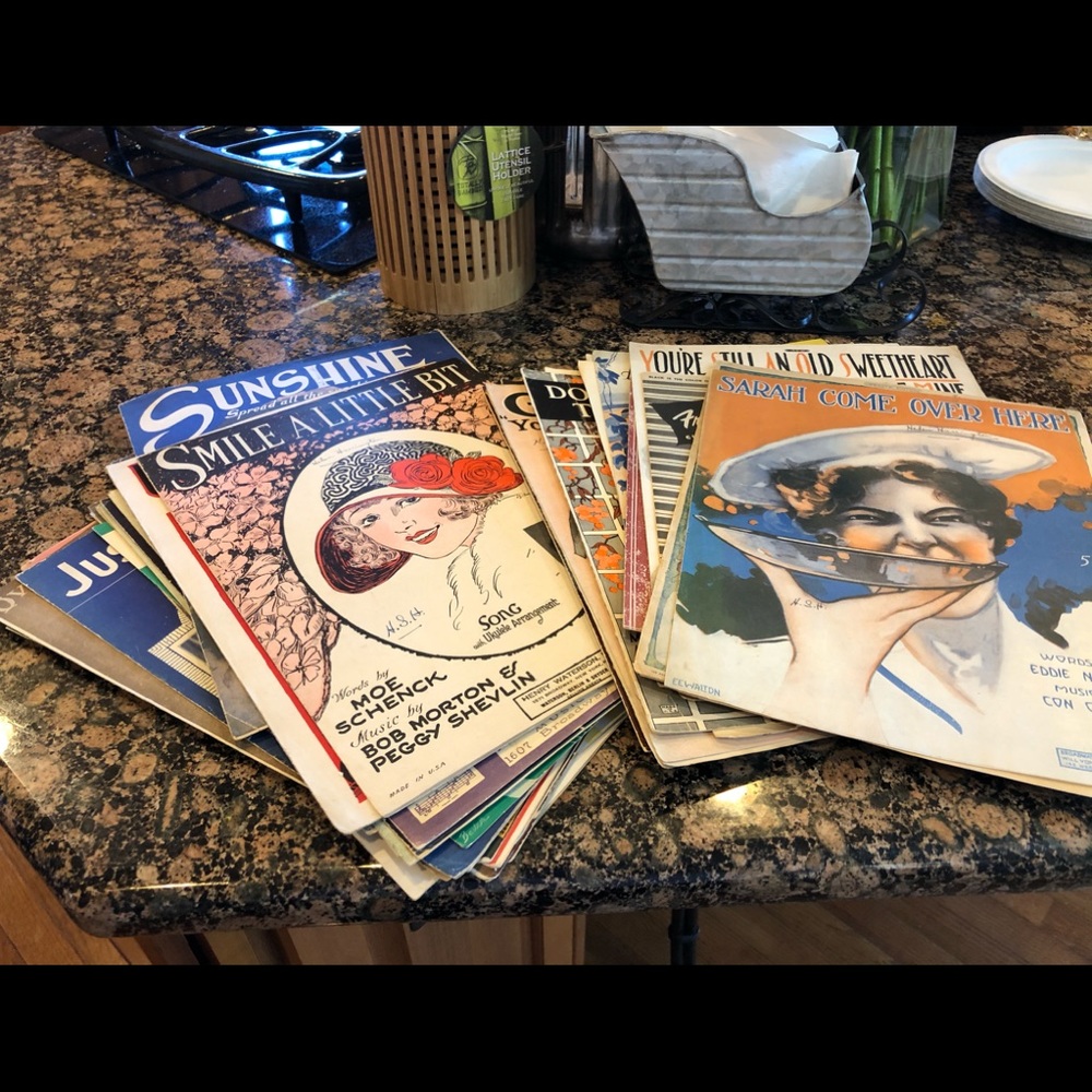 Old fashioned piano books